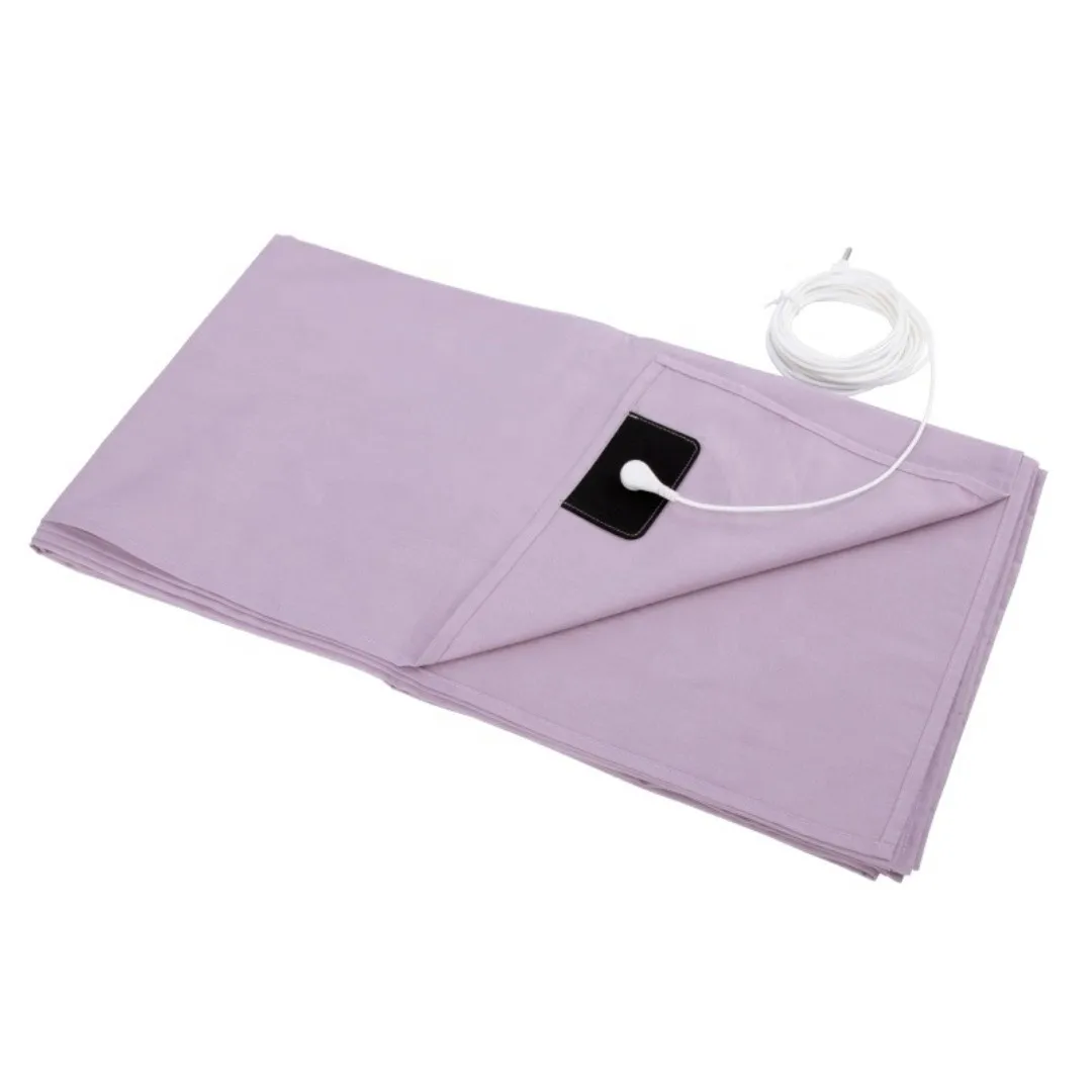 Grounding Sheets with 10% Silver Fiber & Organic Cotton - Conductive with Grounding Cord, Grounding Keep Good Sleep, Health