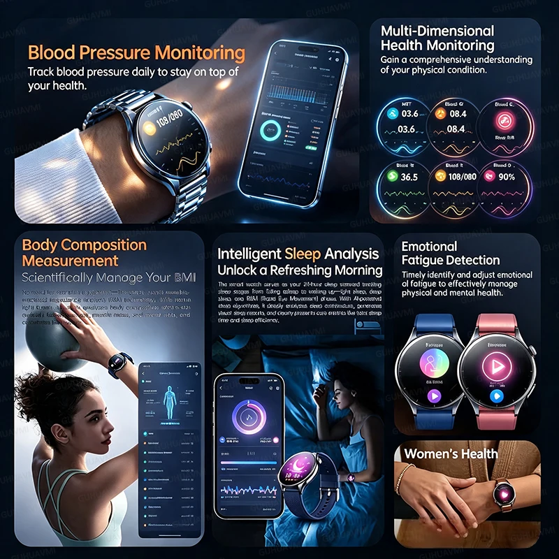 2026年新型非侵襲健康モニタリングスマートウォッチ ECG - Laser Distance Measure のレビューと価格