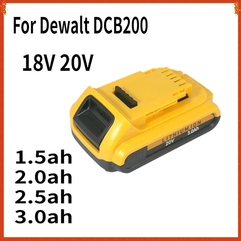 3000MAH 18V20V Baterry For Dewalt DCB200 Replacement Battery DCB200 DCB180 DCB115 Power Tool Baterry For Dewalt Li-ion Batteries