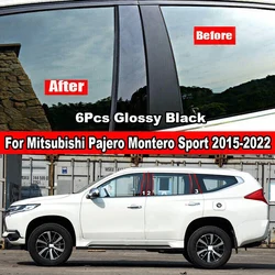 Car Window Door Trim Stickers Pillar Posts for Mitsubishi Pajero Sport Montero Sport 2015 2016 2017 2018 2019 2020 2021 2022