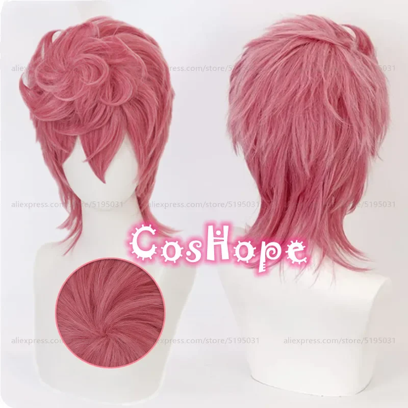 Trish Una Wig  Cosplay Women 40cm Pink Wig Cosplay Anime Cosplay Wigs Heat Resistant Synthetic Wigs