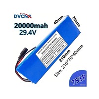 High-Performance 24V 20Ah 7S3P 18650 Lithium-Ion Battery Pack (20000mAh) for Scooters — Comes with Charger