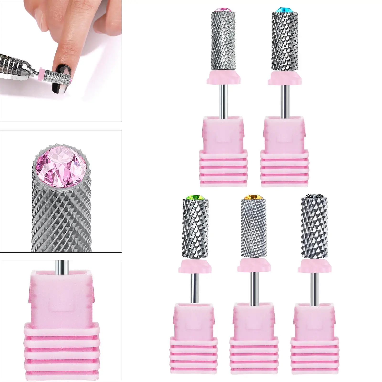 Nagelboor vervangende onderdelen Cuticle Remover Bit manicure tool voor acryl gelnagels nagelriem polijsten salongebruik