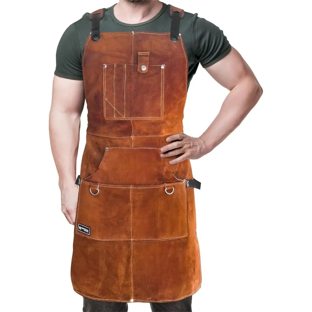 

Heavy Duty Wood Working Apron for Men with Tool Kits, Woodworkers, Blacksmiths, Carpenters - M-XXL