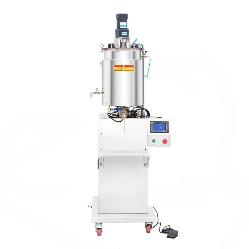 Semi-automatic pressure stirring viscous paste filling machine nail polish mascara foundation piston canning
