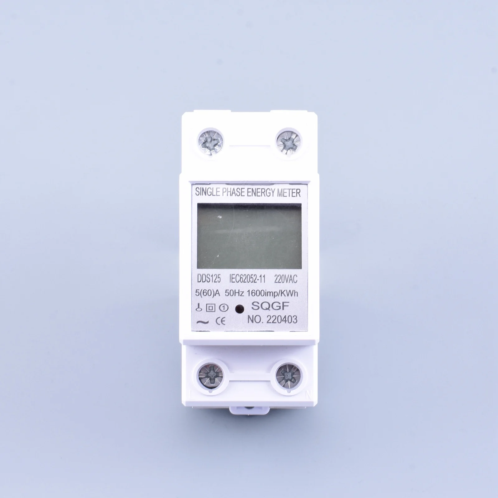 Din Rail Digital Single Phase  Energy Meter kWh Voltage Current Power Consumption Meter Wattmeter Electricity 220V AC