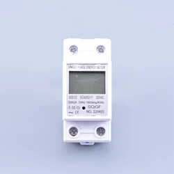 Din Rail Digital Single Phase  Energy Meter kWh Voltage Current Power Consumption Meter Wattmeter Electricity 220V AC