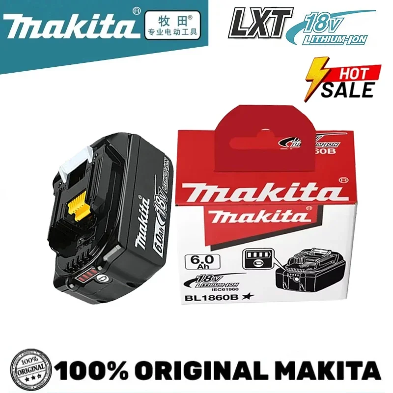 

Original Makita 18V 6Ah Rechargeable Battery Makita Tool BL1830 BL1830B BL1840 BL1840B BL1850 BL1850B 18650 Battery and charger