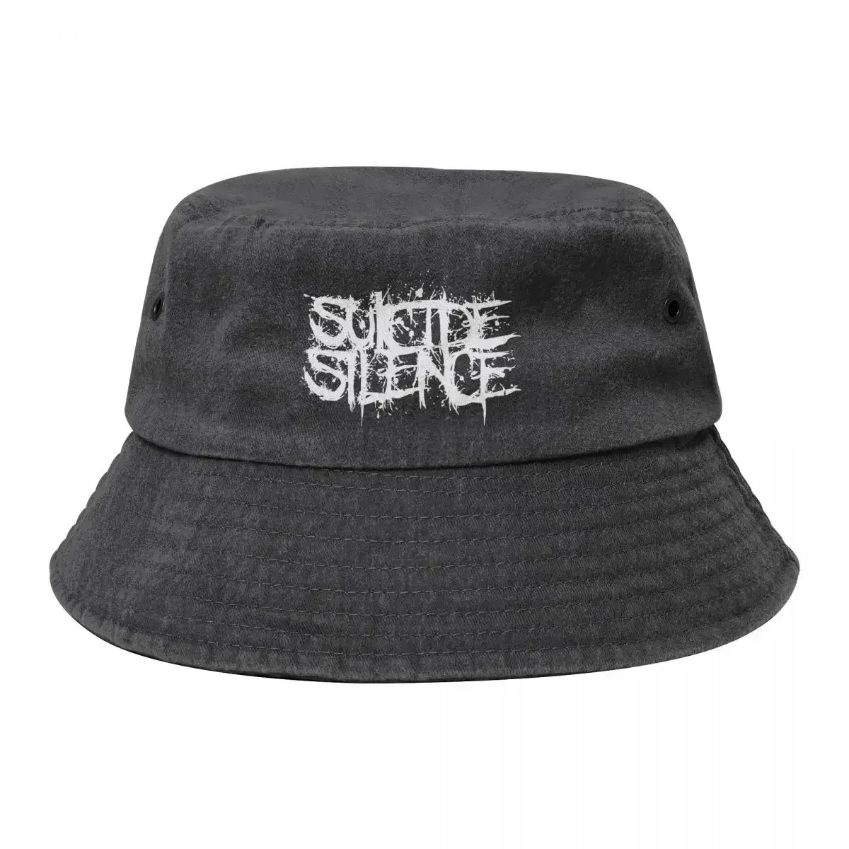 Unisex Suicide Silence Rock Meital Music Band 100% Cotton Bucket Hat Merch Summer Travel Headwear Denim Fisherman Hat