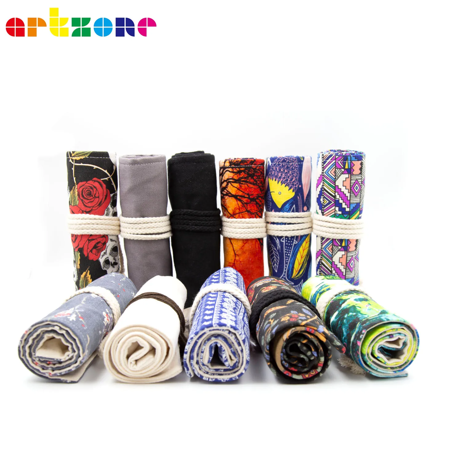 Imagem -03 - Roll-up Estojo com 36 Furos Bolsa de Armazenamento Lona Escrevendo Suprimentos