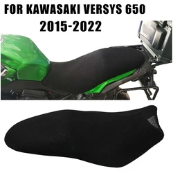 For Kawasaki Versys 650 Versys650 KLE650 KLE 650 Motorcycle Accessories Seat Mesh Cushion Heat Insulation Seat Cover Protector