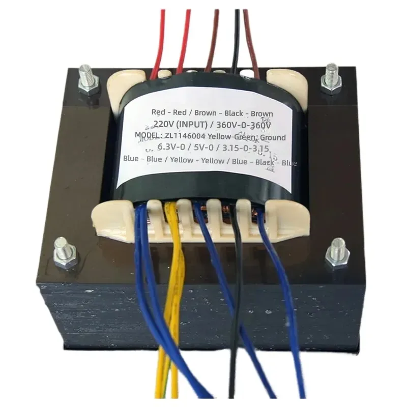 6N8P FU-7 Single-Ended Power Amplifier Transformer EI Square Core 320W 360V 3.15-0-3.15V 5V 6.3V for Vacuum Tube Amplifier