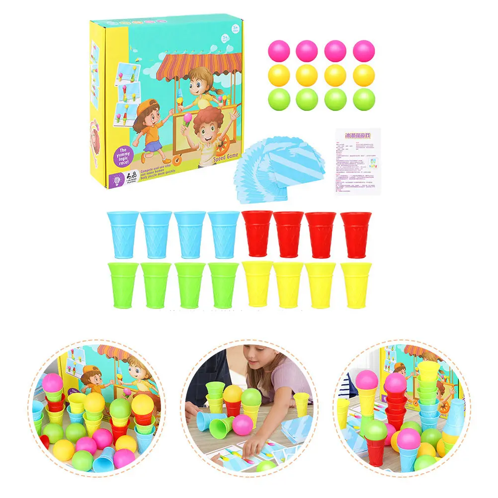 

1Set Ice Cream Logical Training Educational Interactive Game Enhances Kid Concentration Memory Coordination