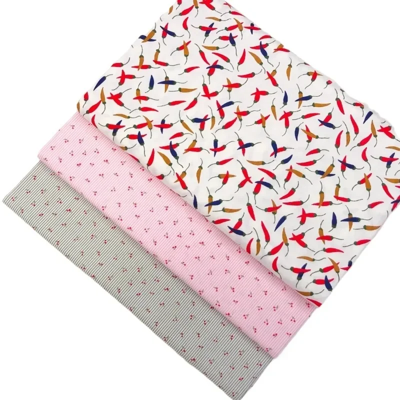160x50cm Pure Cotton Twill Printed Fabric for DIY Bedding Curtains Tablecloths Soft Cotton Surface Home Decor Fabric