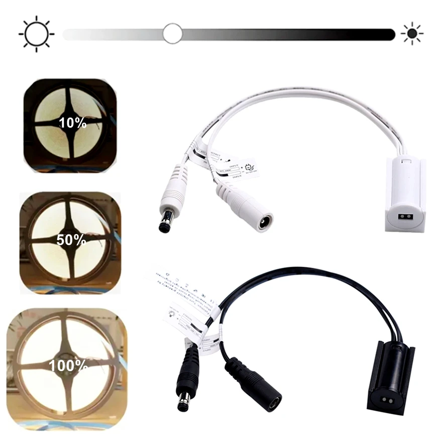 2 Style Hand Sweep Motion Sensor Smart Switch Dimmable DC5V 12V 24V Home Lighting Accessory Light Strip Bulb Control DC Plug