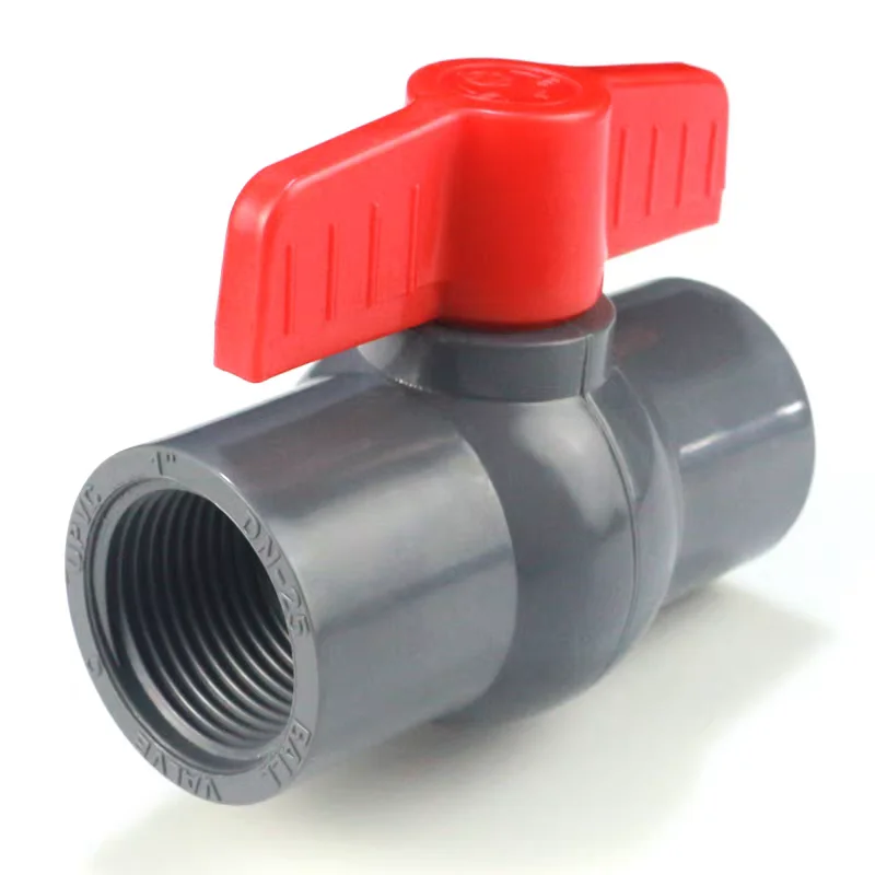 2" 2-1/2" 3" Thickened PVC Ball Valve Internal Thread Water Supply Integrated Valve Plastic Switch Connection Pipe Joint Valve