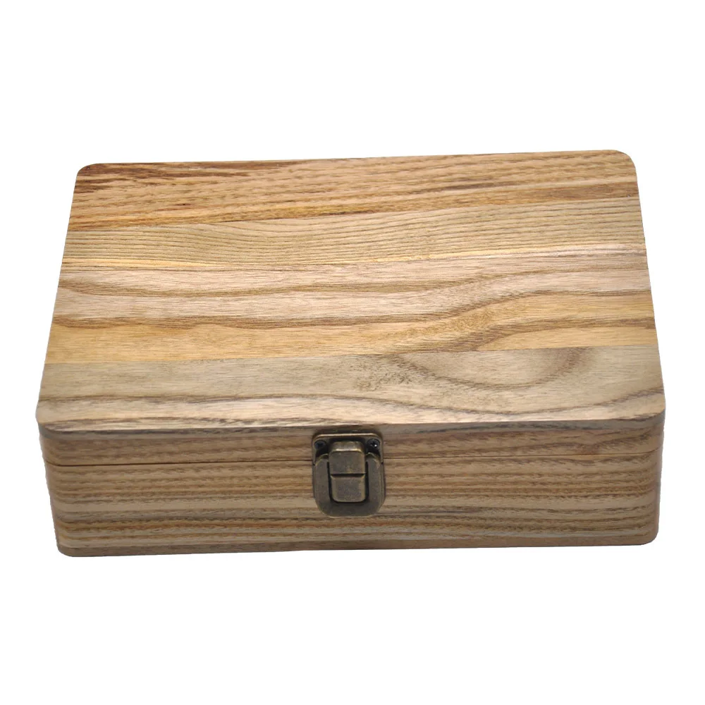 Wooden Tobacco Herb Storage Box Stash Case Cigarette orginazer Tray Natural Handmade For Smoking Pipe Accessories make up