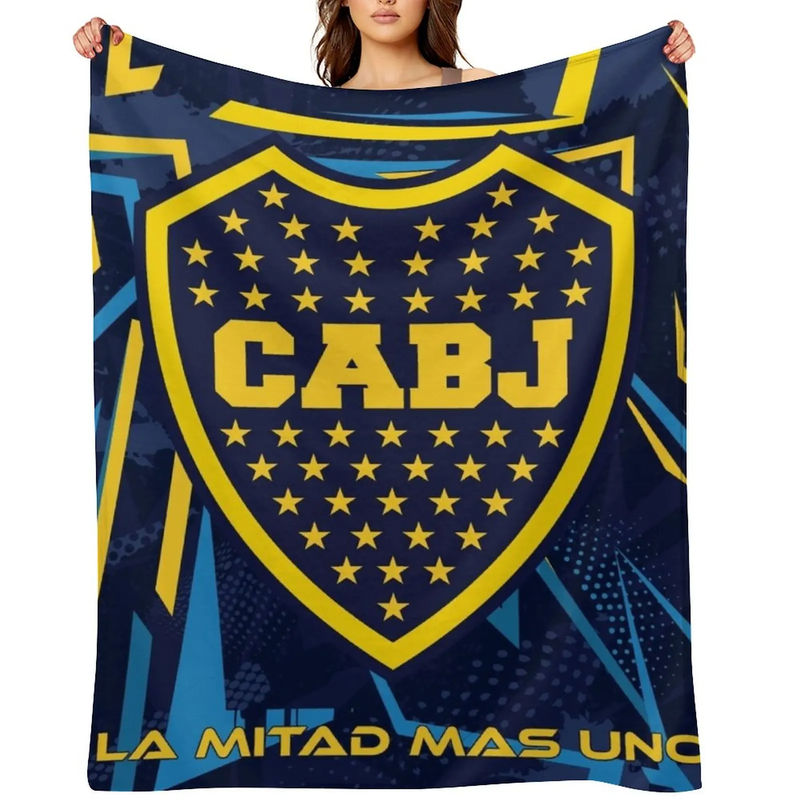 

Boca Jrs Throw Blanket Cute Plaid Quilt Heavy Blankets
