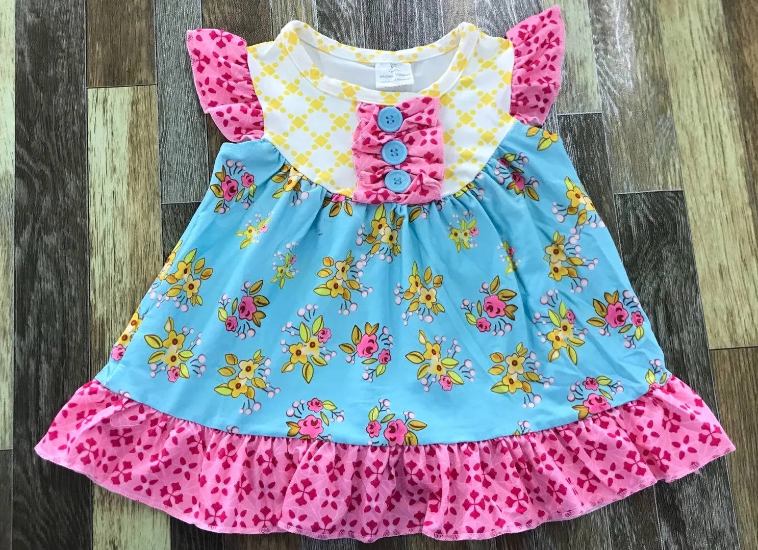 Beautiful pattern  Girls dress  cotton summer sleeveless outdoor party daily casual style 0-12 years old