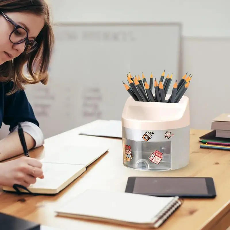 Милый держатель для ручек для стола, многофункциональный держатель для ручек, стильный настольный держатель для карандашей, креативный многофункциональный держатель для карандашей для