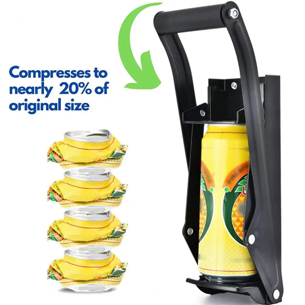 Practical Can Presser Lightweight Hand Can Crusher Soft Handle Metal Crusher Manual Soda Beer Pull Can Crusher Squeezing