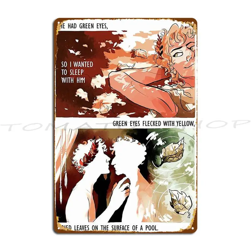 The Song Of Achilles The Love of Achilles Metal Sign Wall Mural Club Bar Kitchen Home Custom  Tin Sign Poster