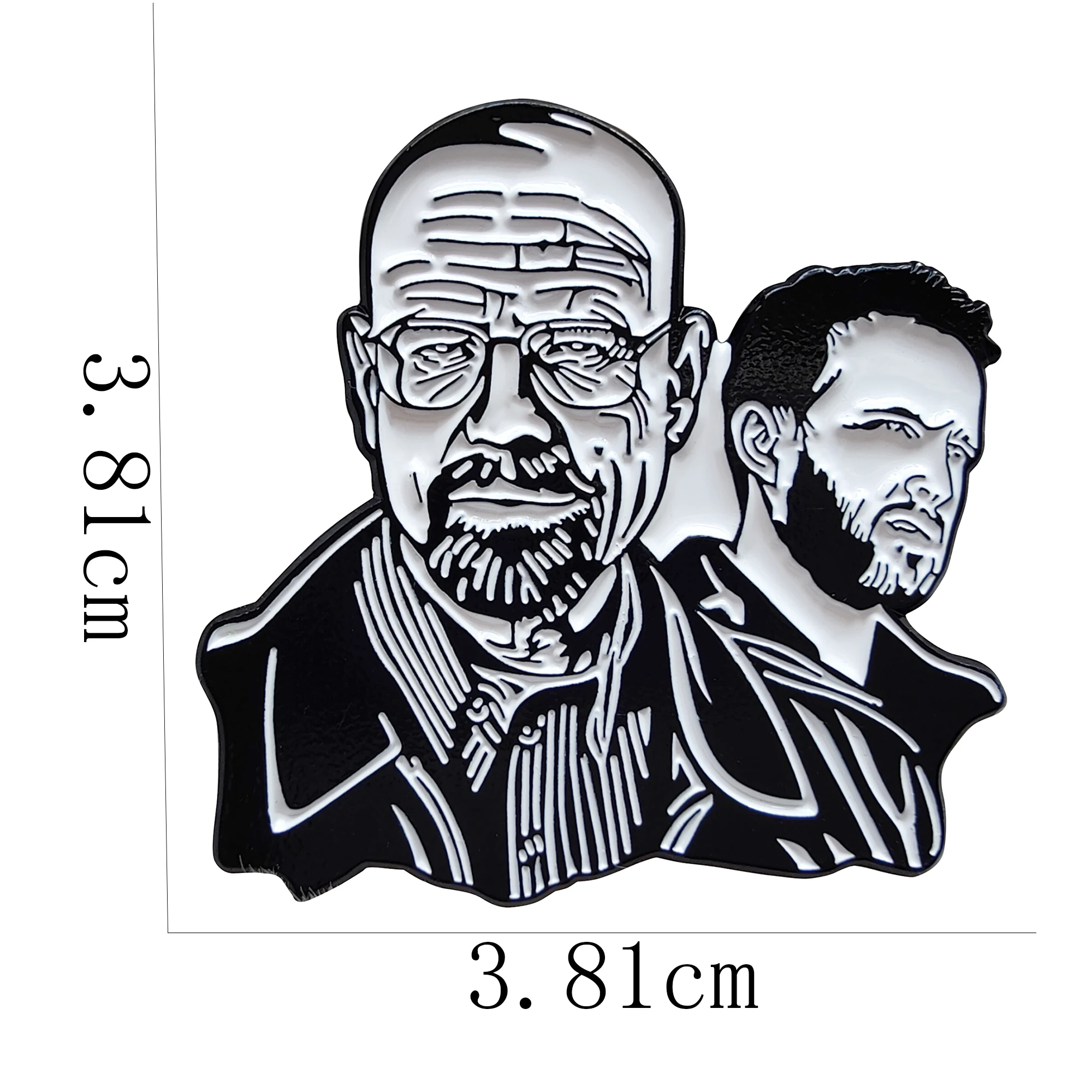 Breaking Bad Walter White and Jessie Pinkman Enamel Pin Brooches Bag Lapel Badge Jewelry Gift for Kids Friends