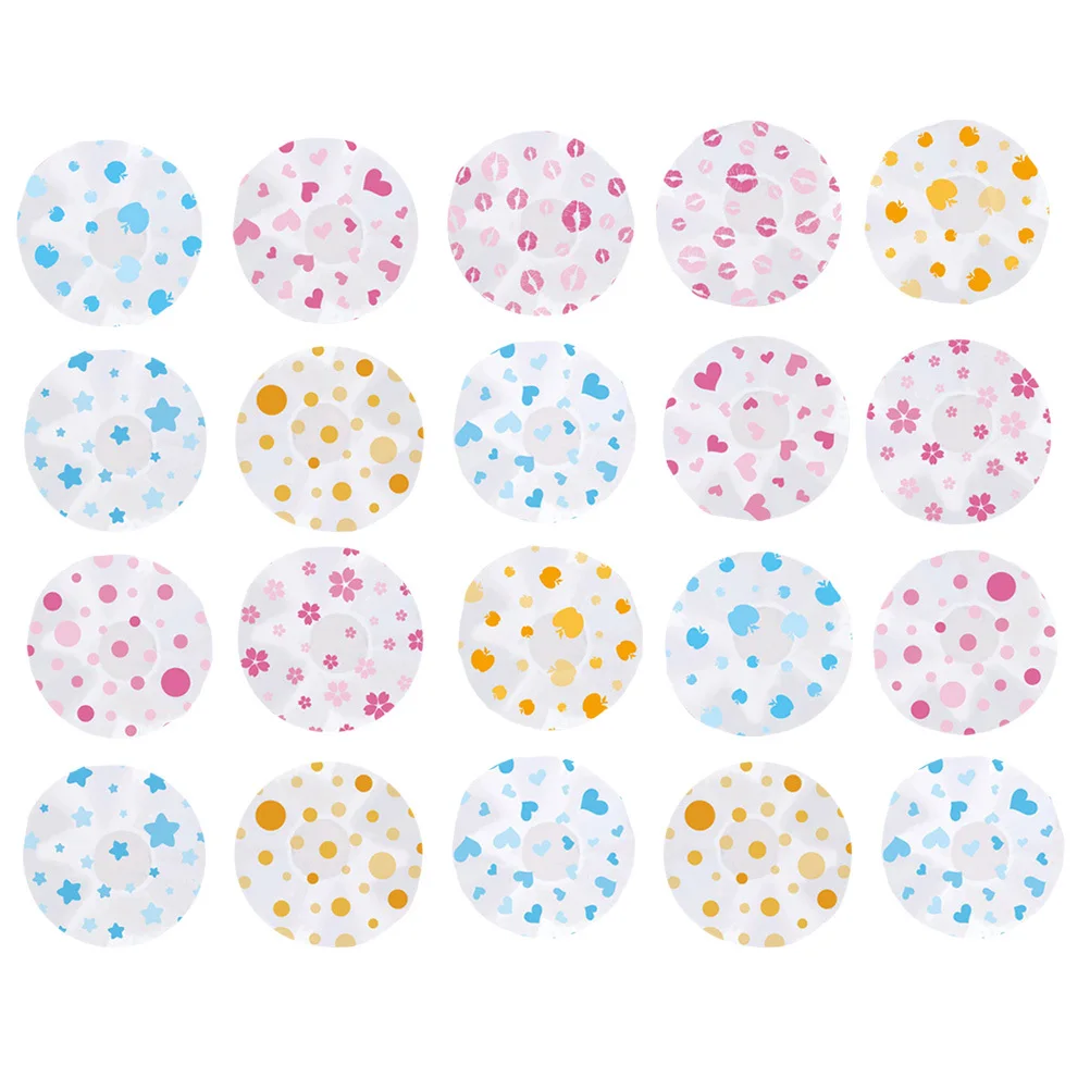 

24Pcs Waterproof Shower Caps Reusable Eva Elastic Bathing Hats for Home Travel Thick Long Hair Women Bath Hat Protection