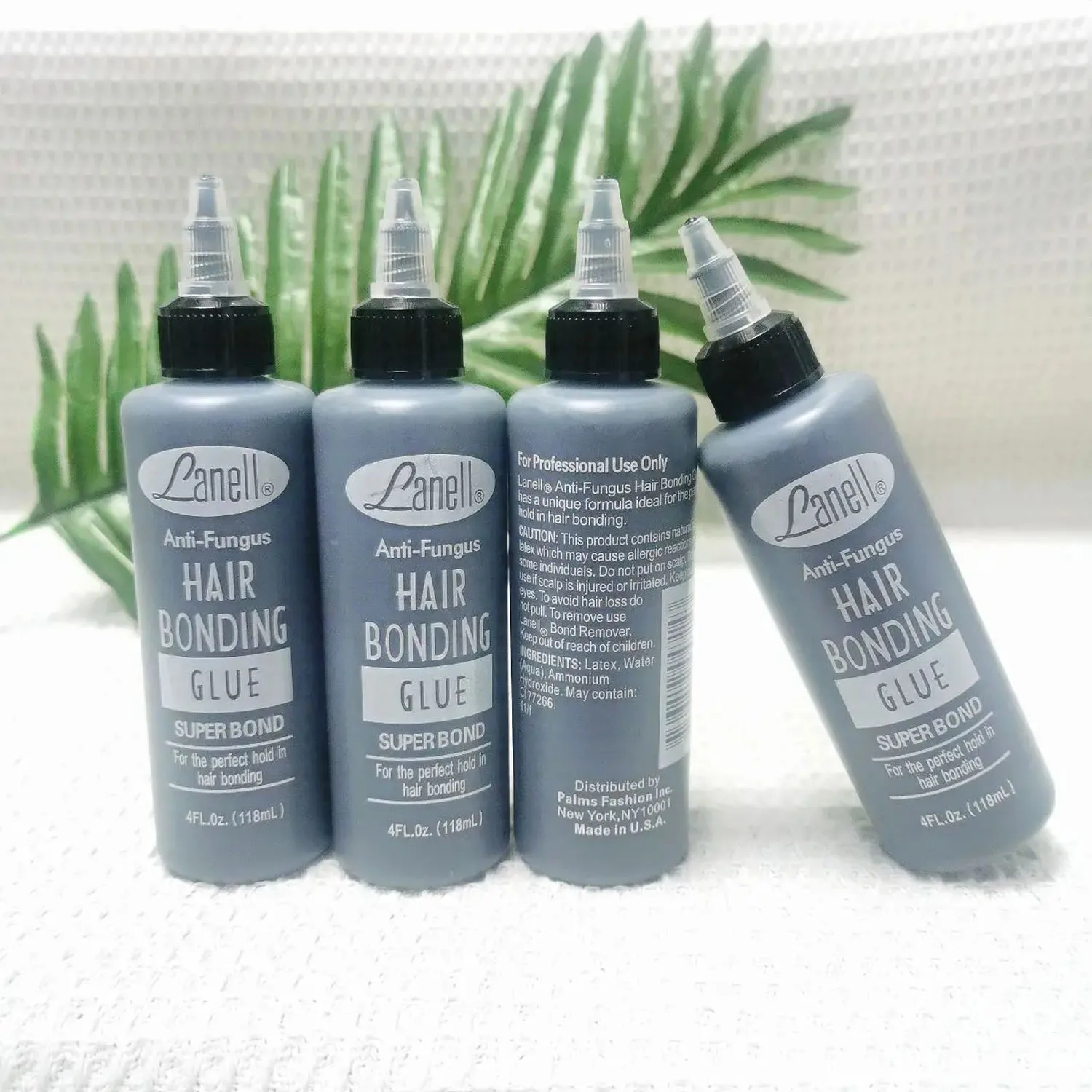 

Оптовая продажа, 118 мл, Lanell Black Hair Weaving Bond, противогрибковый клей для склеивания волос, SUPER BOND для идеального удержания склеивания