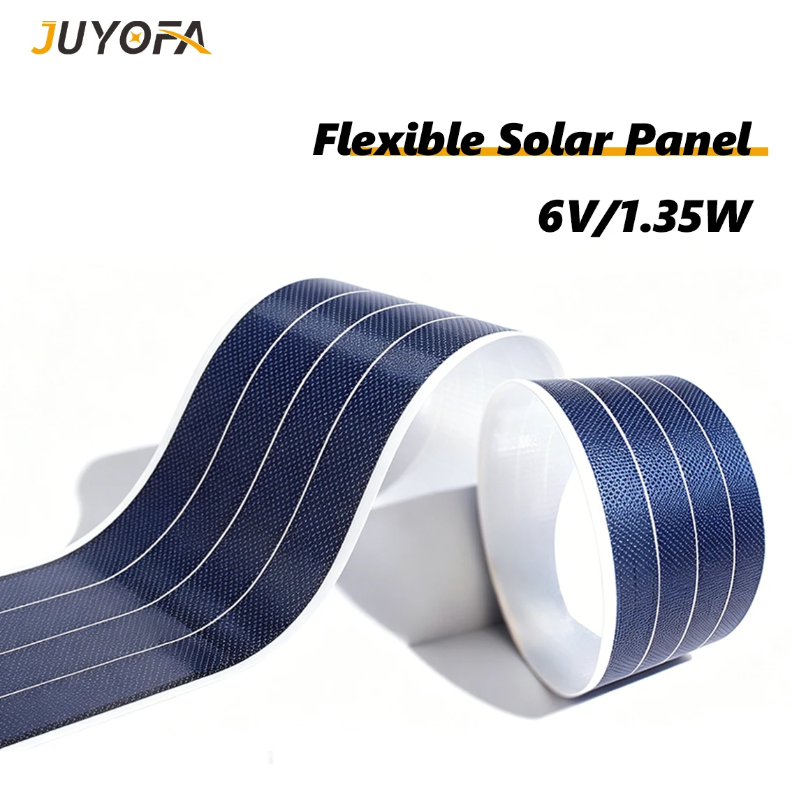 Flexible Solar Panel 6V/1.35W Amorphous Silicon Thin Film Solar Portable and Bendable for DIY Outdoor