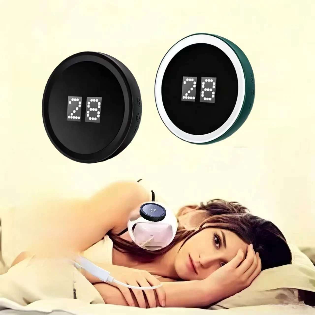 Microcurrent CES Vagus Nerve Stimulation Device for Sleep Disorder Migraine Anxiety Depression Stress Relief