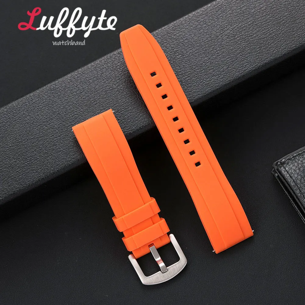 Men Women Soft Silicone Watch Band 20mm 22mm Quick Release Spring Bar Fashion Casual Replacement Watch Strap