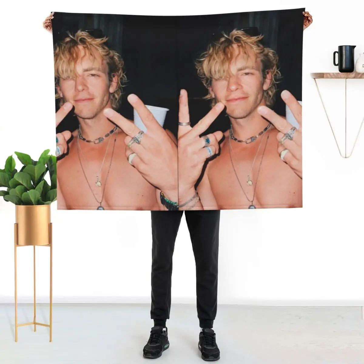 

Ross Lynch Throw Blanket Compact Warm Blanket for Car Road Trip