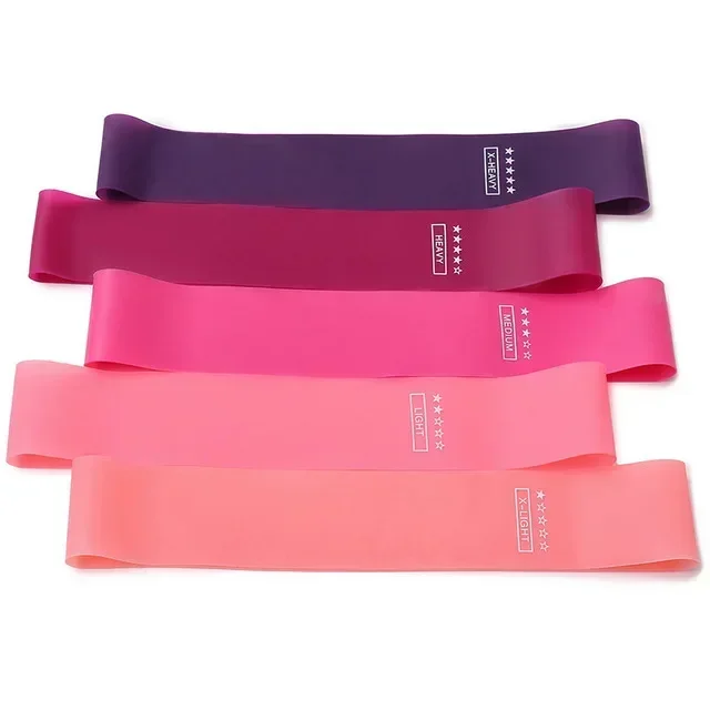 Tragbare Fitness-Trainingsausrüstung Gummi-Widerstandsbänder Yoga Gym Elastische Gummibänder Krafttraining Pilates Crossfit Frauen Gewichts-Sportartikel – Detail 4