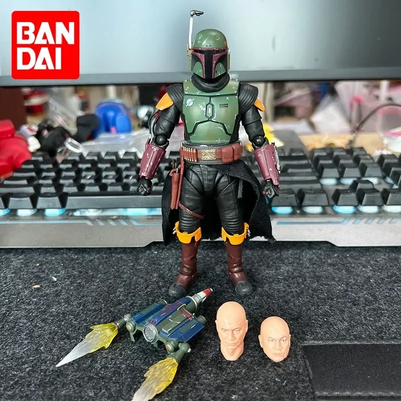 

Оригинальная Коллекционная Фигурка поколения Bandai Shf из Звездных войн, поклонник мандалор, охотник за головами, 6-дюймовая экшн-фигурка