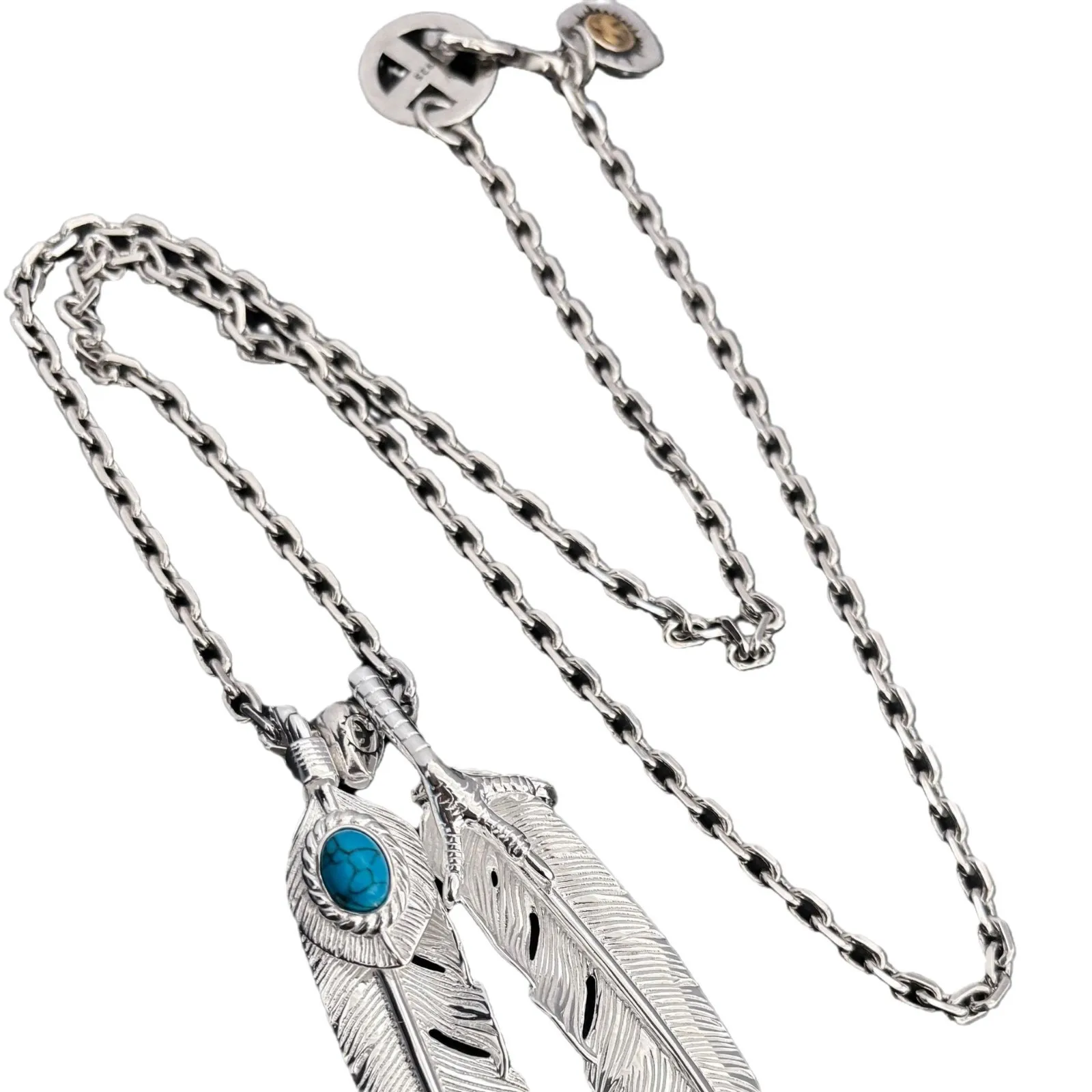 Japan Takahashi goros angel's wish too angle chain pendant necklace Japanese system do old retro trend match fashion