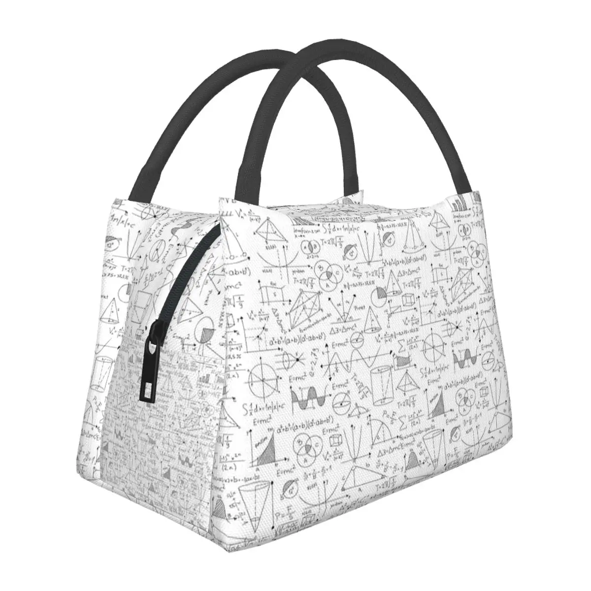 

Сумка для обедов с математическими формулами и цифрами, для школы, для хранения бенто-боксов, портативный контейнер, термосумка-холодильник для еды
