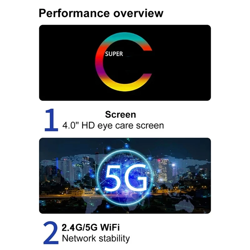 Wifi MP3 Player Bluetooth 5.0 MP5 Player 4.0 Inch Full Touch Screen Android Smart System MP4 Music Player