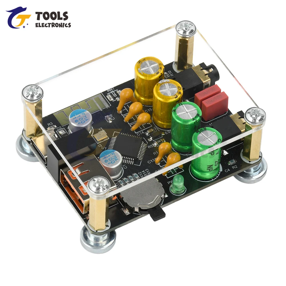 ZK-PT2-RPO Isolated Zero Noise Fever Usb Flash Drive BT 5.1 Decoding Board Hifi Fever Decoder Amplifier Module