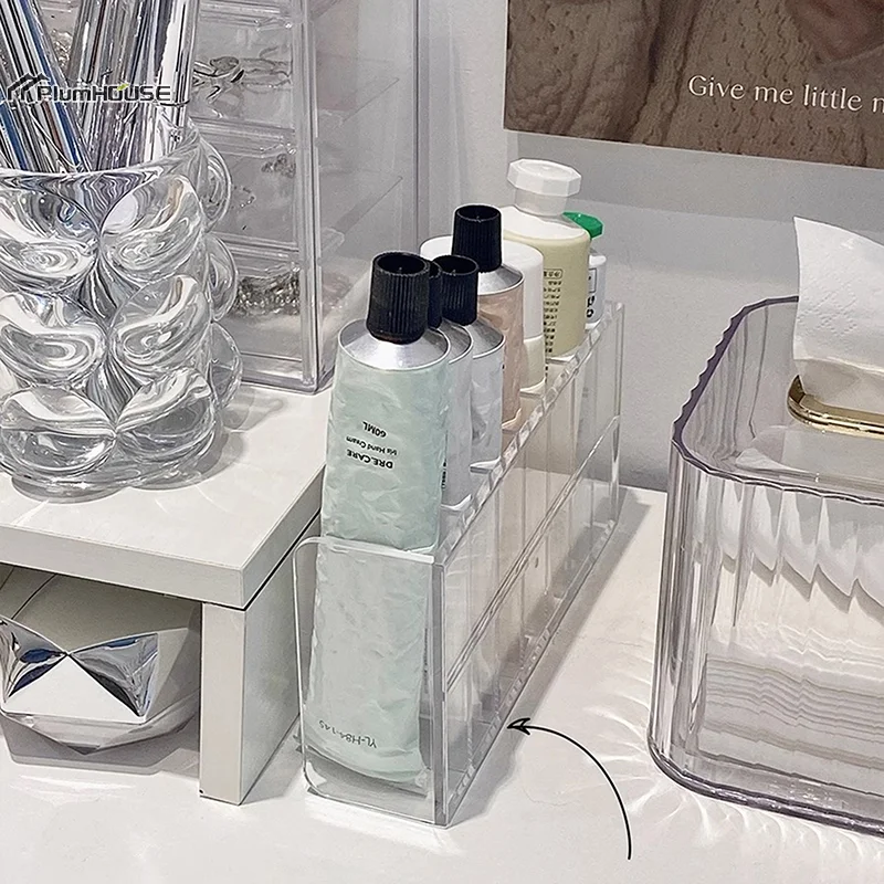 7-Grid Multifunctional Storage Rack Eyeshadow Palette Pressed Powder Cosmetics Organizer Box CD Holder Card Display Rack