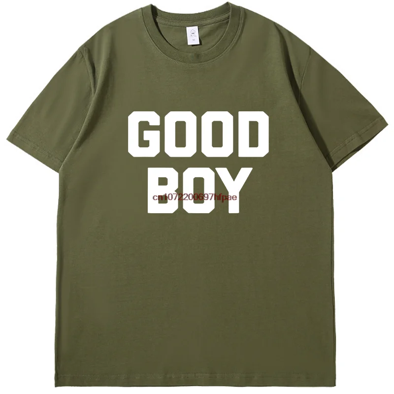 Good Boy High Quality Short Sleeve Tee Shirts Graphic Tee Printed T-Shirt Summer New In Tops & Tees Men's Cotton T-Shirt