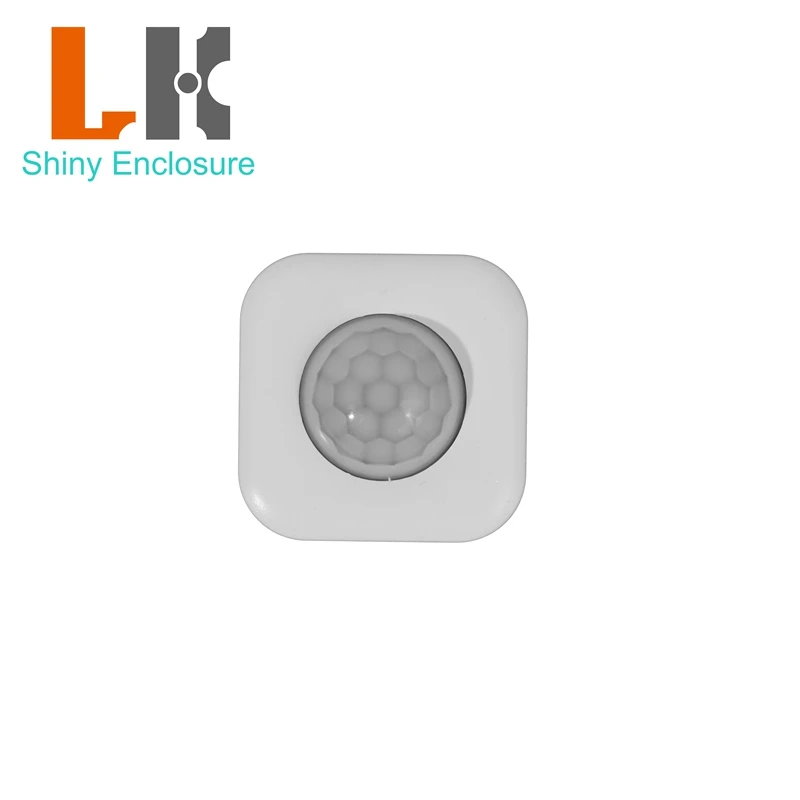 LK-AC87 Shiny PCB Design Infrared Motion Sensor PIR Alarm Detector Plastic Instrument Box Plastic Enclosure 39x39x22mm