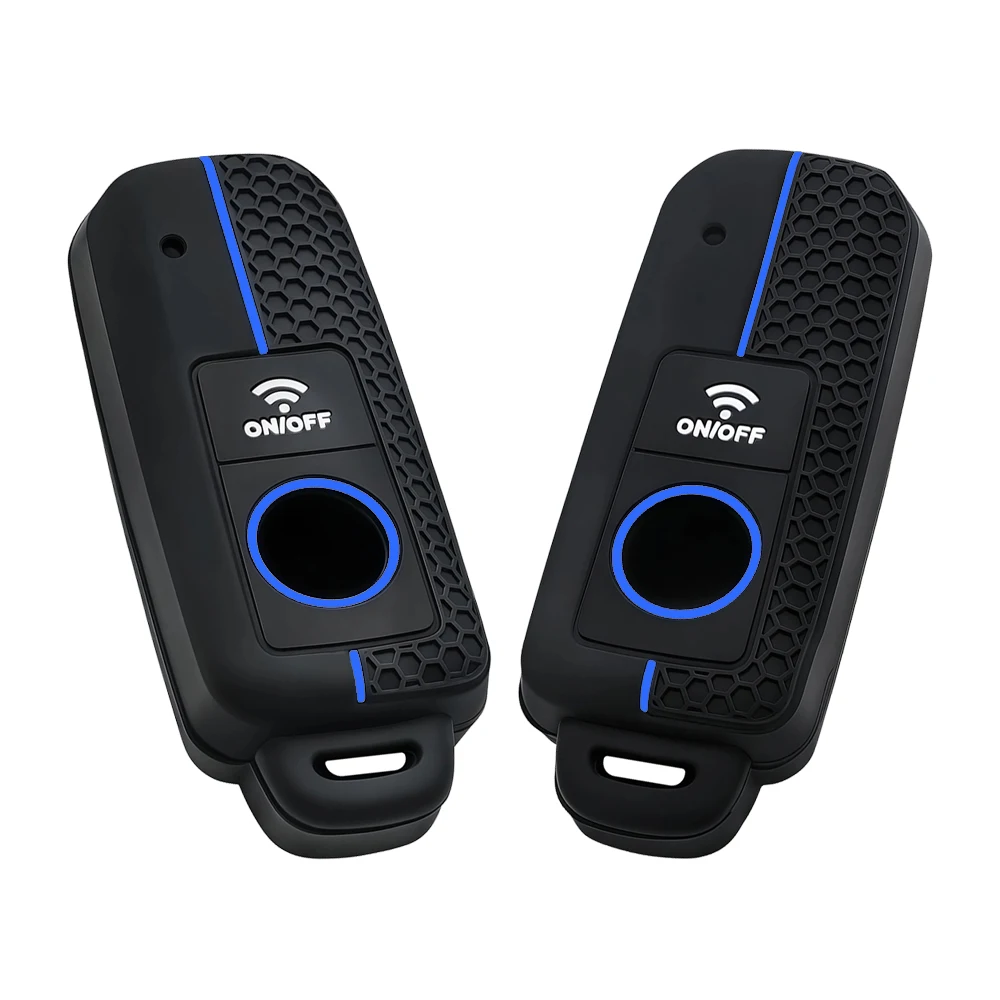 Silikon-Schlüsselhülle für Yamaha TMAX 530 DX SX Motorrad 2017/2018, Smart Keyring Schlüsseltasche, Schutzhülle