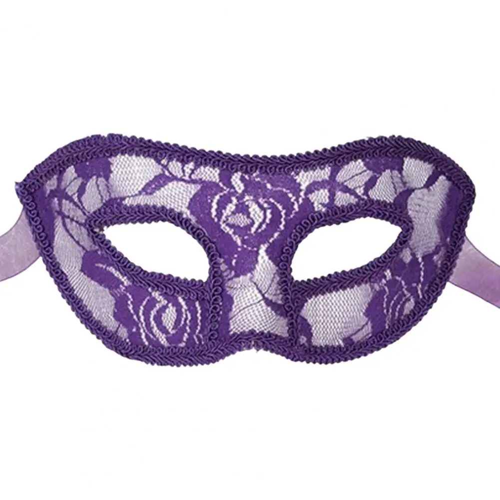 Eyewear Women Cosplay Mask Handmade Lace Ribbon Dress Up Masquerade Venetian Eye Cover Men Mask Costumes image 5