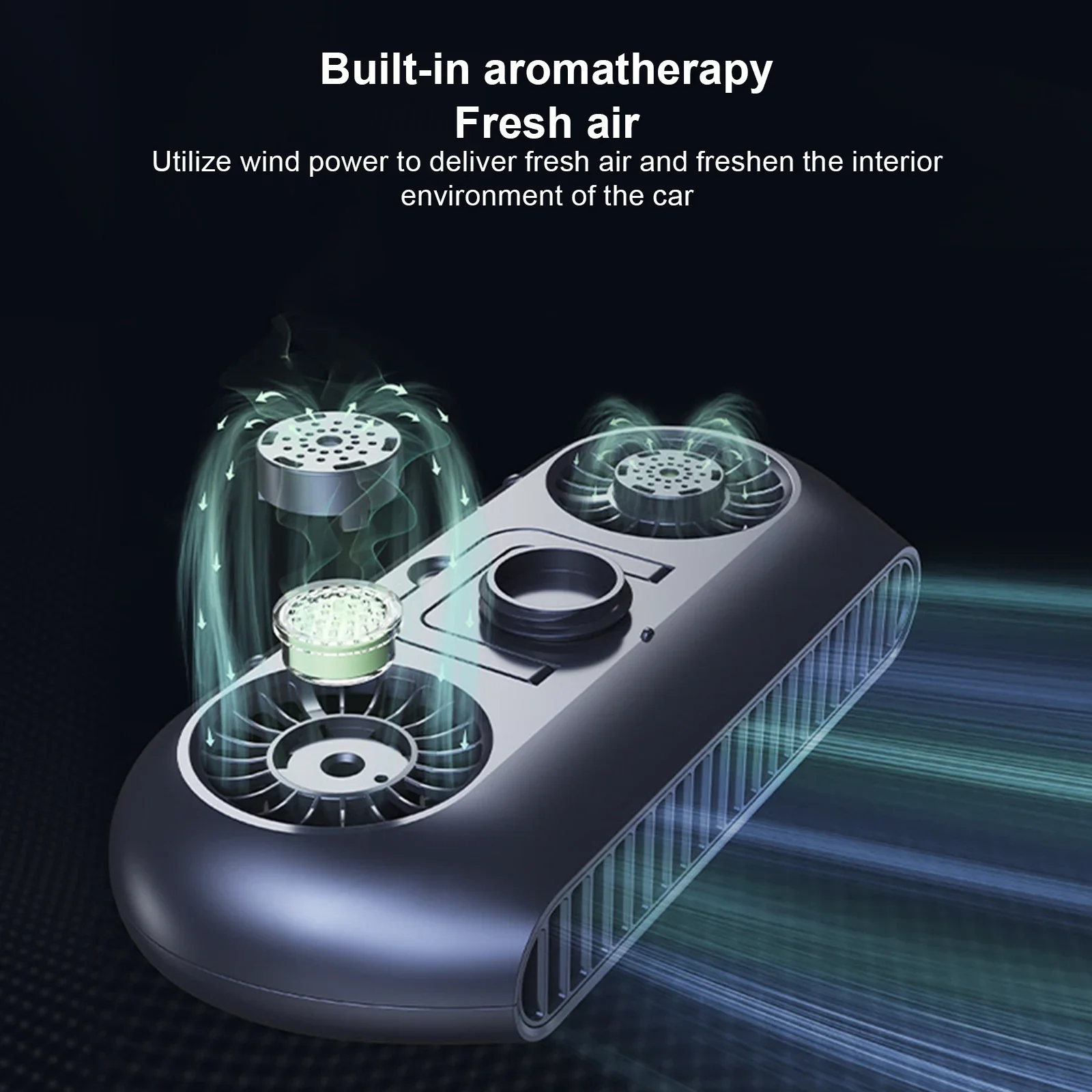 Ventilateur électrique USB pour voiture, non phérique, faible bruit, surpoids d'air, brittop, utilisation réglable, véhicule, nouveau