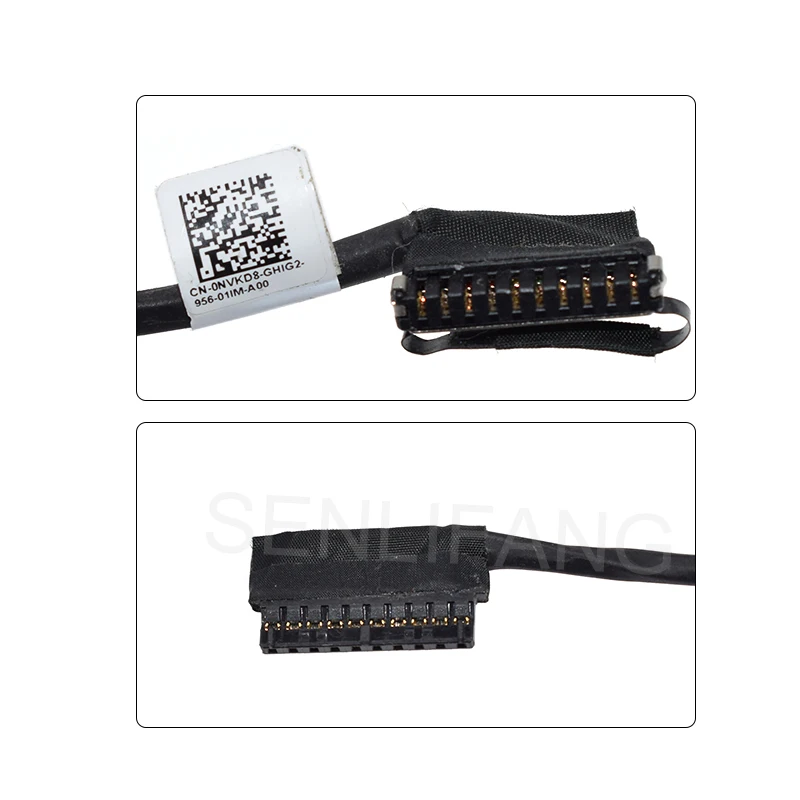 3pcs For Dell Latitude 5480 5490 E5480 E5491 E5495 Laptops Battery Cable Connector Line Wire 0NVKD8 DC02002NX00 CN-0NVKD8