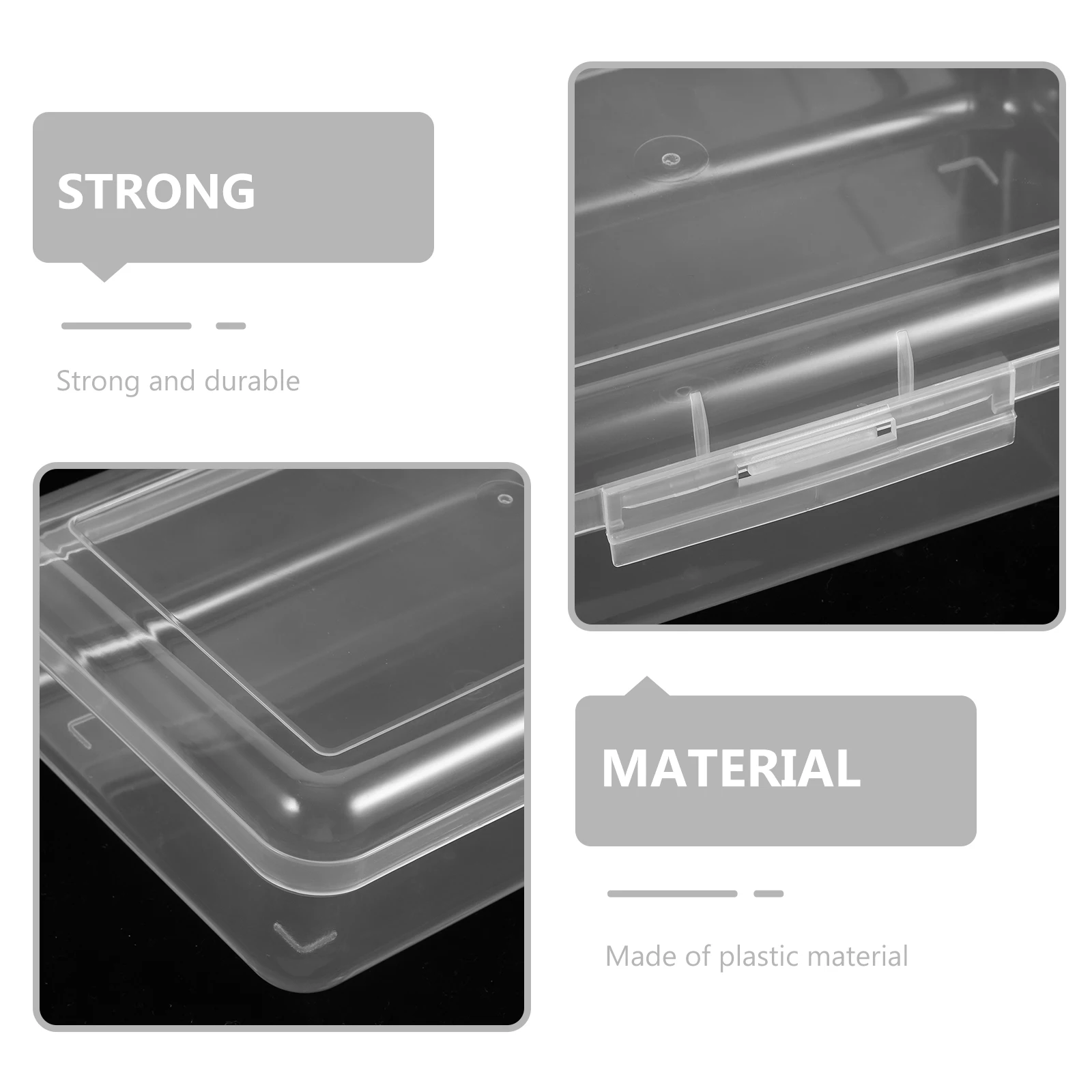 

Stationery Storage Box Pen Organizer Case Container Multifunction Pencil Plastic Holder Portable
