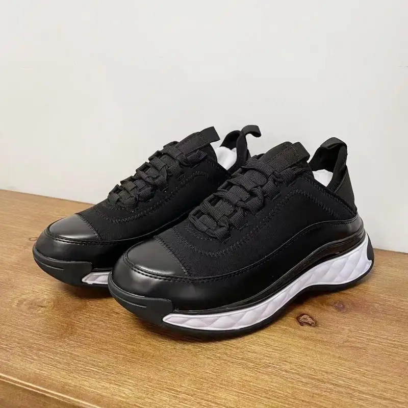 2024 New Dad Shoes Women\'s Sports Shoes Inner Height Increase Air Cushion Shoes Color Matching Versatile Casual White Shoes