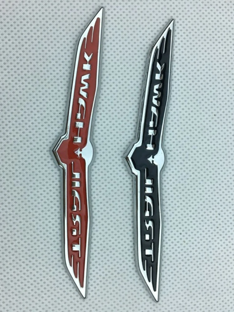 Autocollants de voiture en métal 3D, Modification de haute qualité, petit aigle rouge, couverture anti-rayures, accessoires de décoration de voiture, DIY bricolage, 12x1.8cm