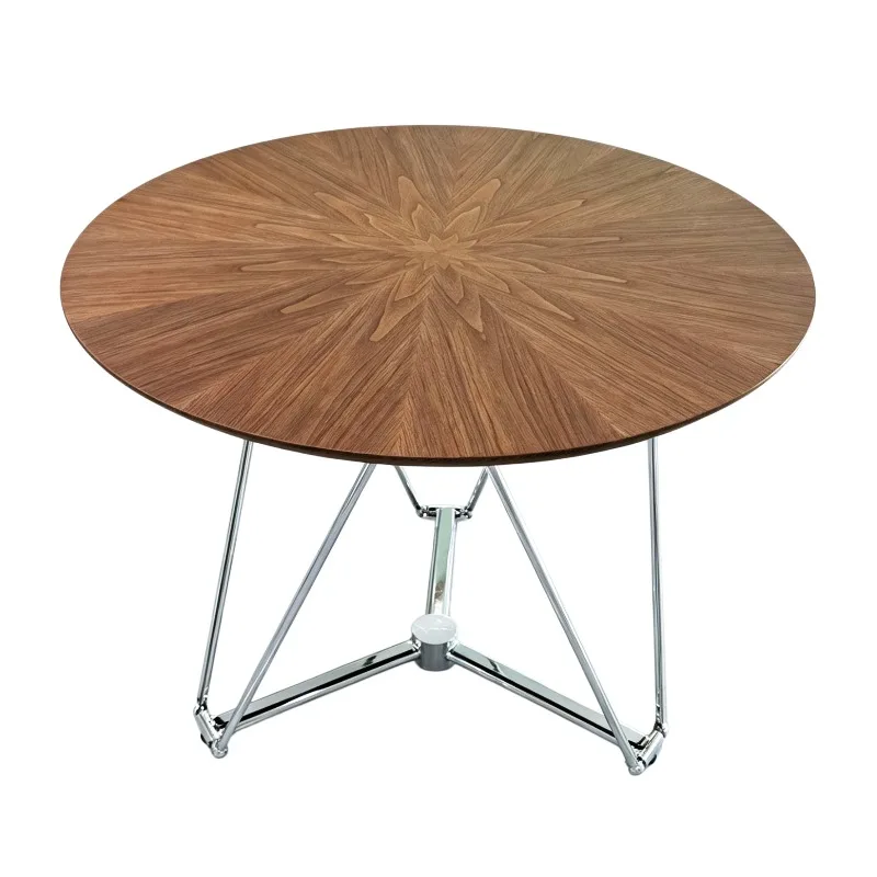 Lifting coffee table Bauhaus light luxury round table, coffee table office deformation lifting table
